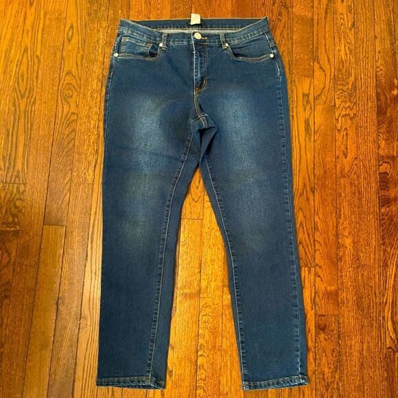 Venus Sz 14 Jeans (No distressing) Bling Button - Picture 1 of 11